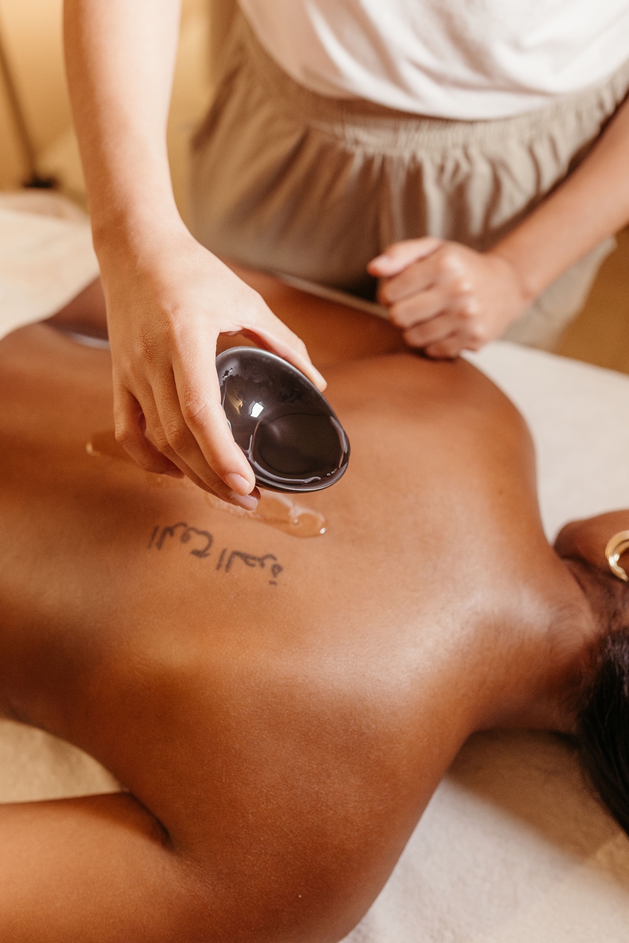 Traditional Thai massage session
